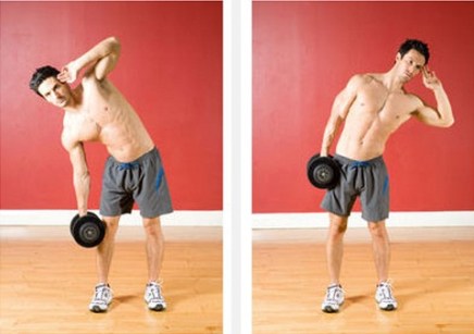 best-oblique-exercises-Dumbbell-Side-Bends-